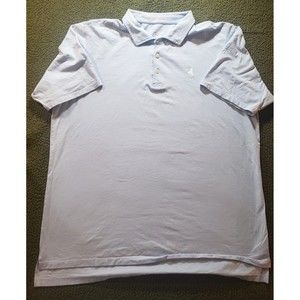 B DRADDY Men Powder Blue Short Sleeve Pima Cotton Golf Polo Shirt XL (Pre-Owned)